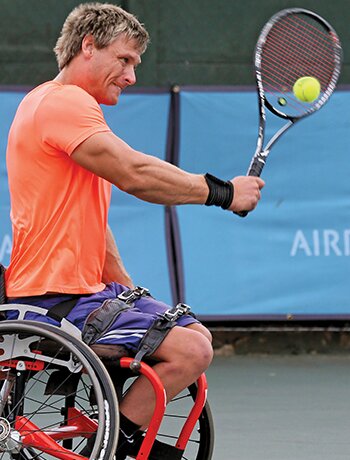 Tennis Paralympian, Leon Els will be flying the South African flag with hopes of securing his second Bloem Open title